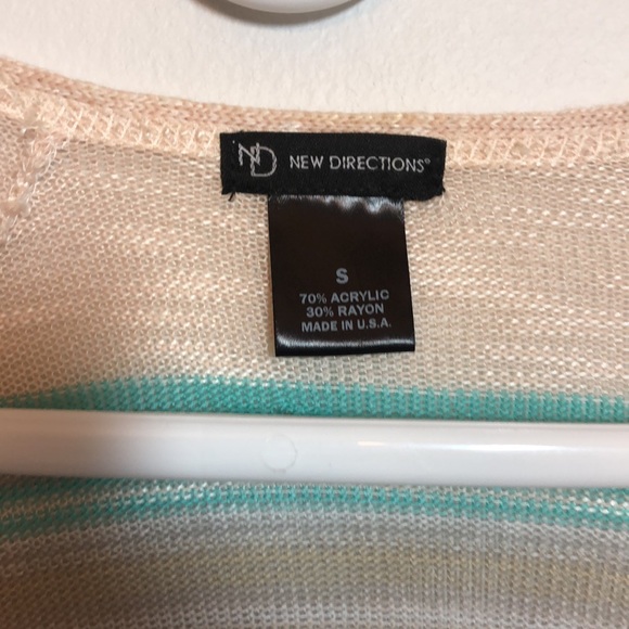 New Directions Fringed Cardigan; S - Picture 7 of 7